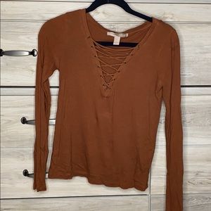 Burnt orange long sleeve